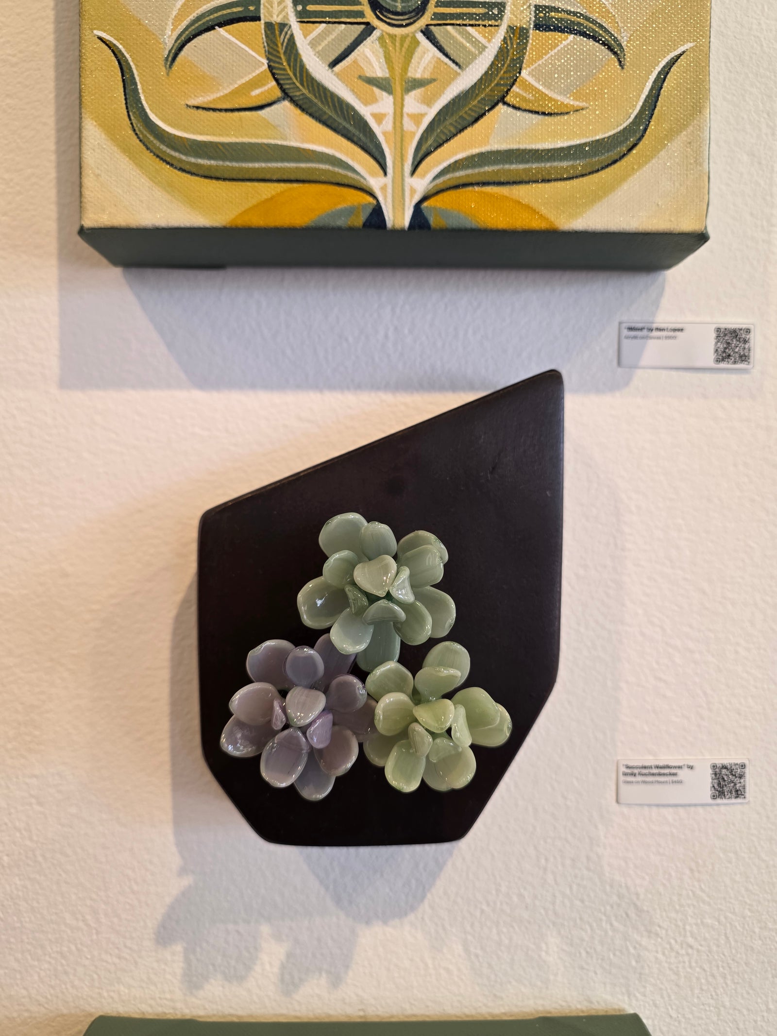 Succulent Wallflower Original Sculpture by Emily Kuchenbecker