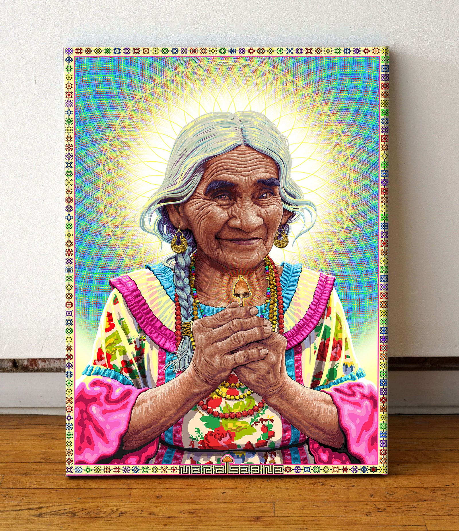 María Sabina Stretched Canvas by Nico Rosenfeld