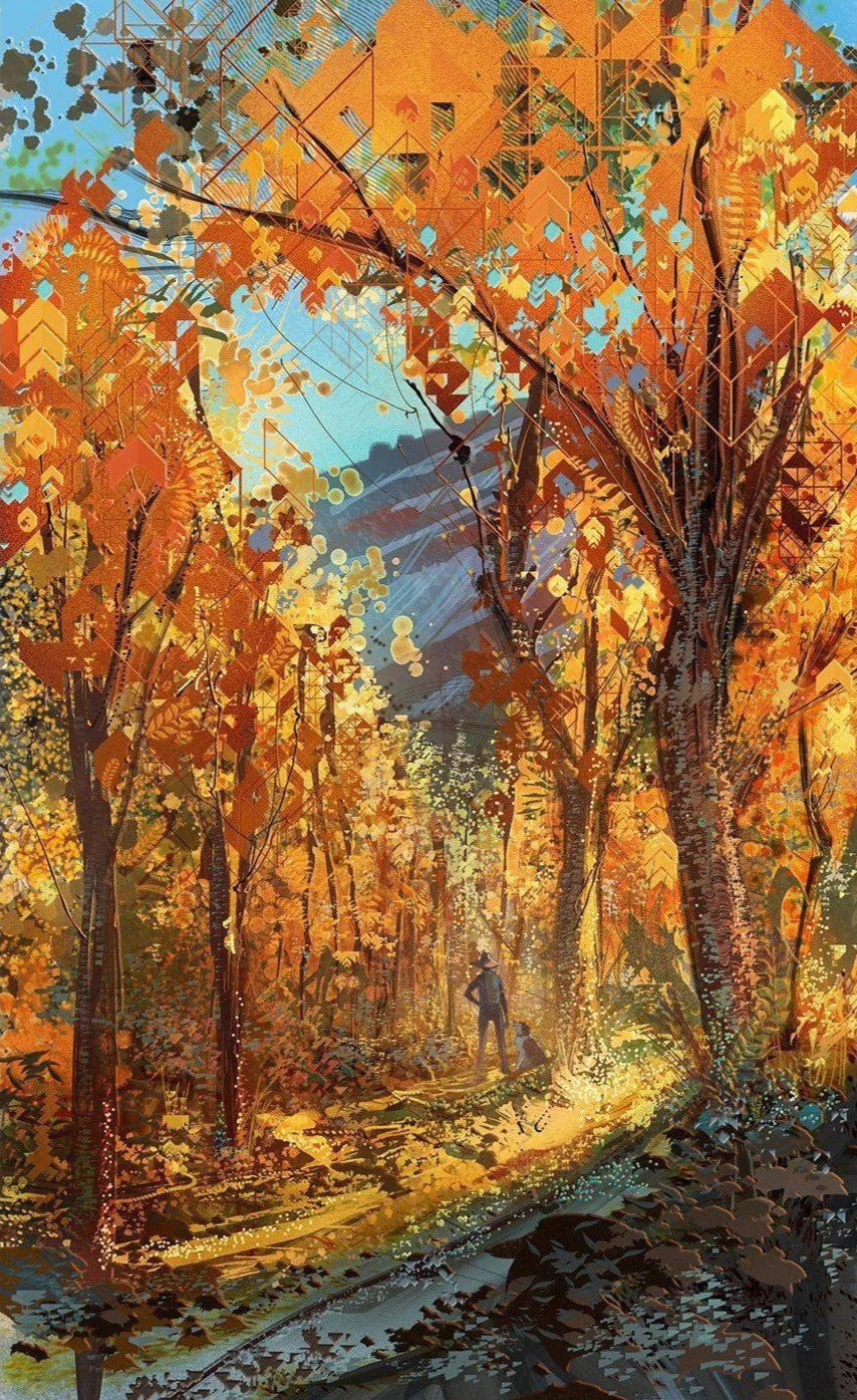 Heartfall Original by Android Jones