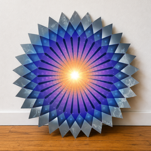 Light Coordinates Aluminum Diecut Print by Peter Westermann