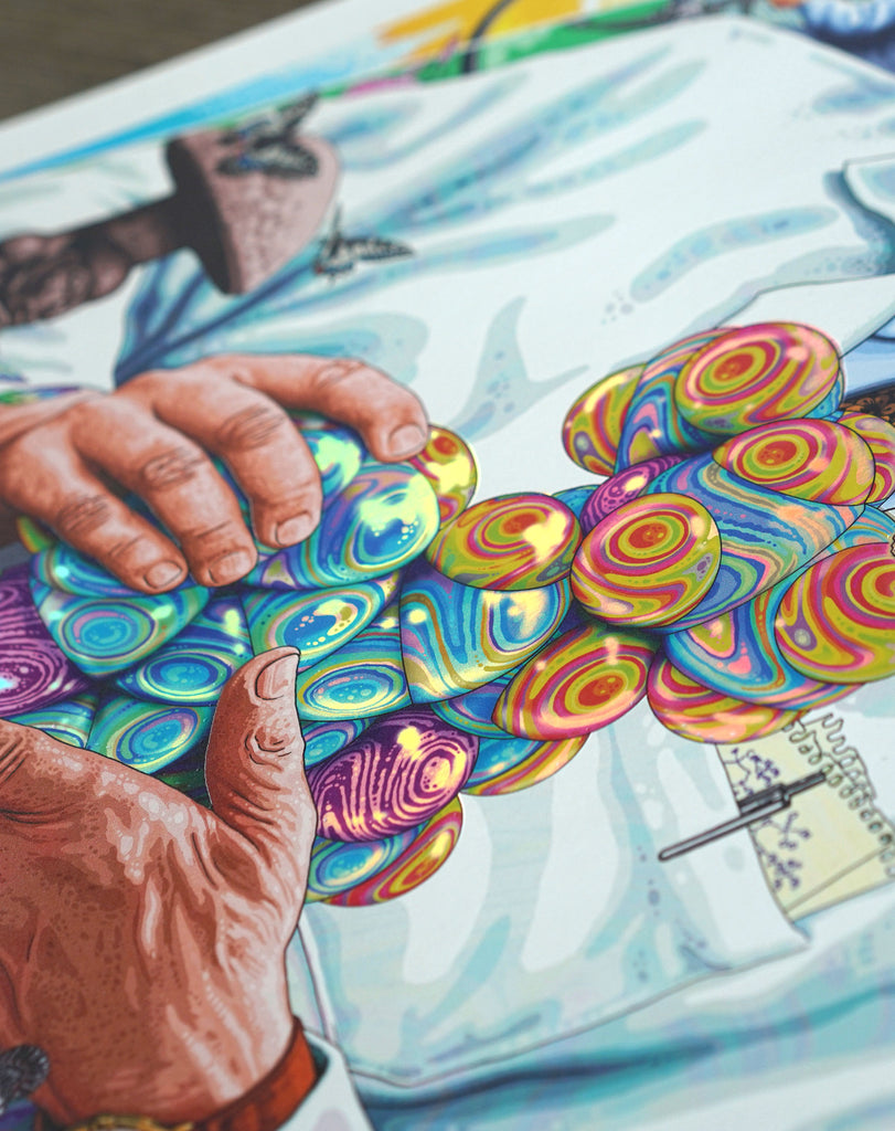 Albert Hofmann Holographic Print by Nico Rosenfeld