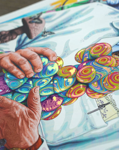 Albert Hofmann Holographic Print by Nico Rosenfeld