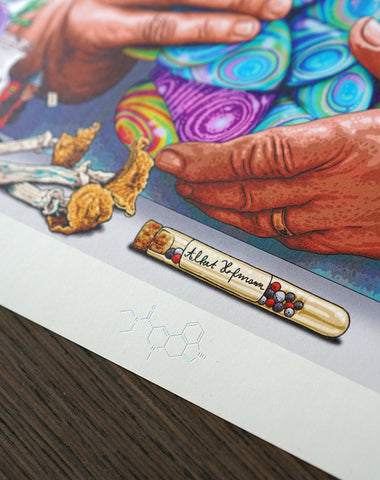 Albert Hofmann Holographic Print by Nico Rosenfeld
