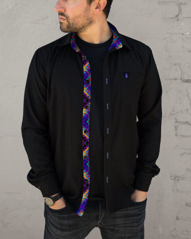 Archetype Lined Button Down Shirt by Threyda