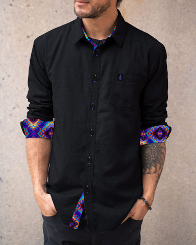 Archetype Lined Button Down Shirt by Threyda