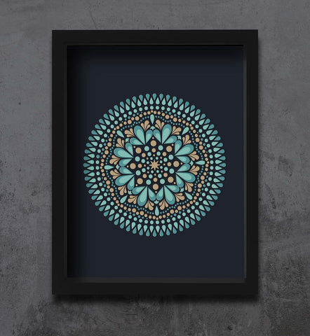 Enfolded 1 of 1 Framed Embossed Matte Print by Threyda