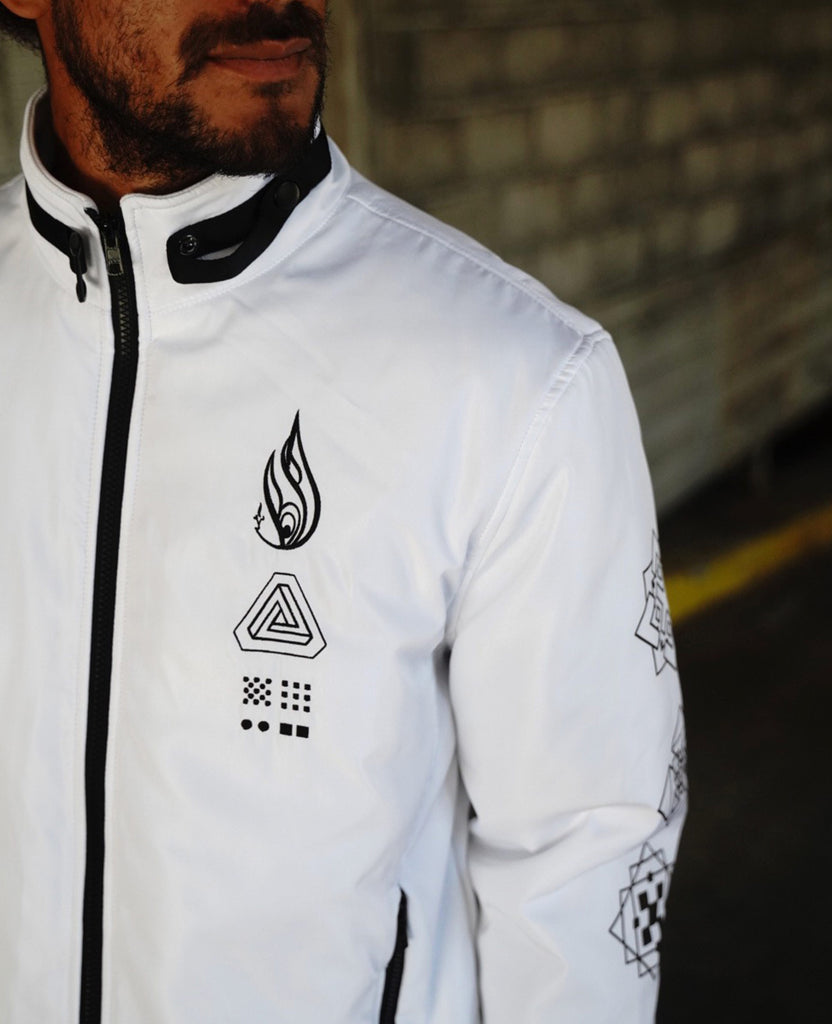 Lucent Funnel Neck Bomber by Threyda