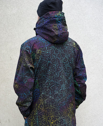 Black Rainbow Onyx Sherpa Jacket by Threyda