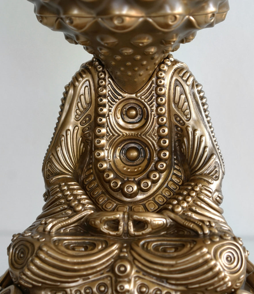 Awakening Buddha Sculpture by Ben Ridgway - Gold