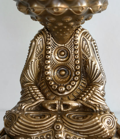 Awakening Buddha Sculpture by Ben Ridgway - Gold