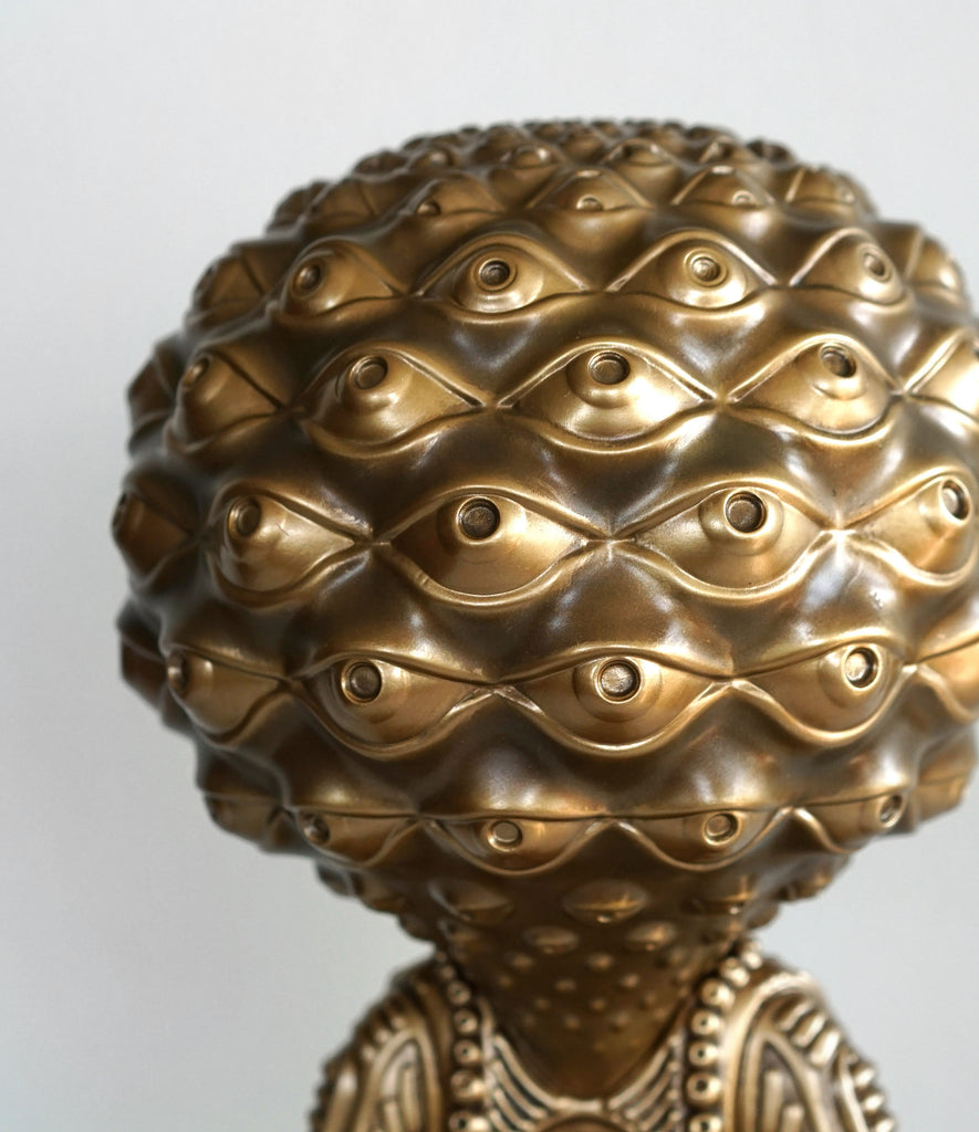 Awakening Buddha Sculpture by Ben Ridgway - Gold
