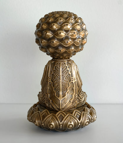 Awakening Buddha Sculpture by Ben Ridgway - Gold