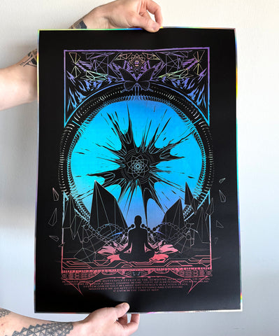 Butterfly Effect Embossed Holo Print by Justin Totemical