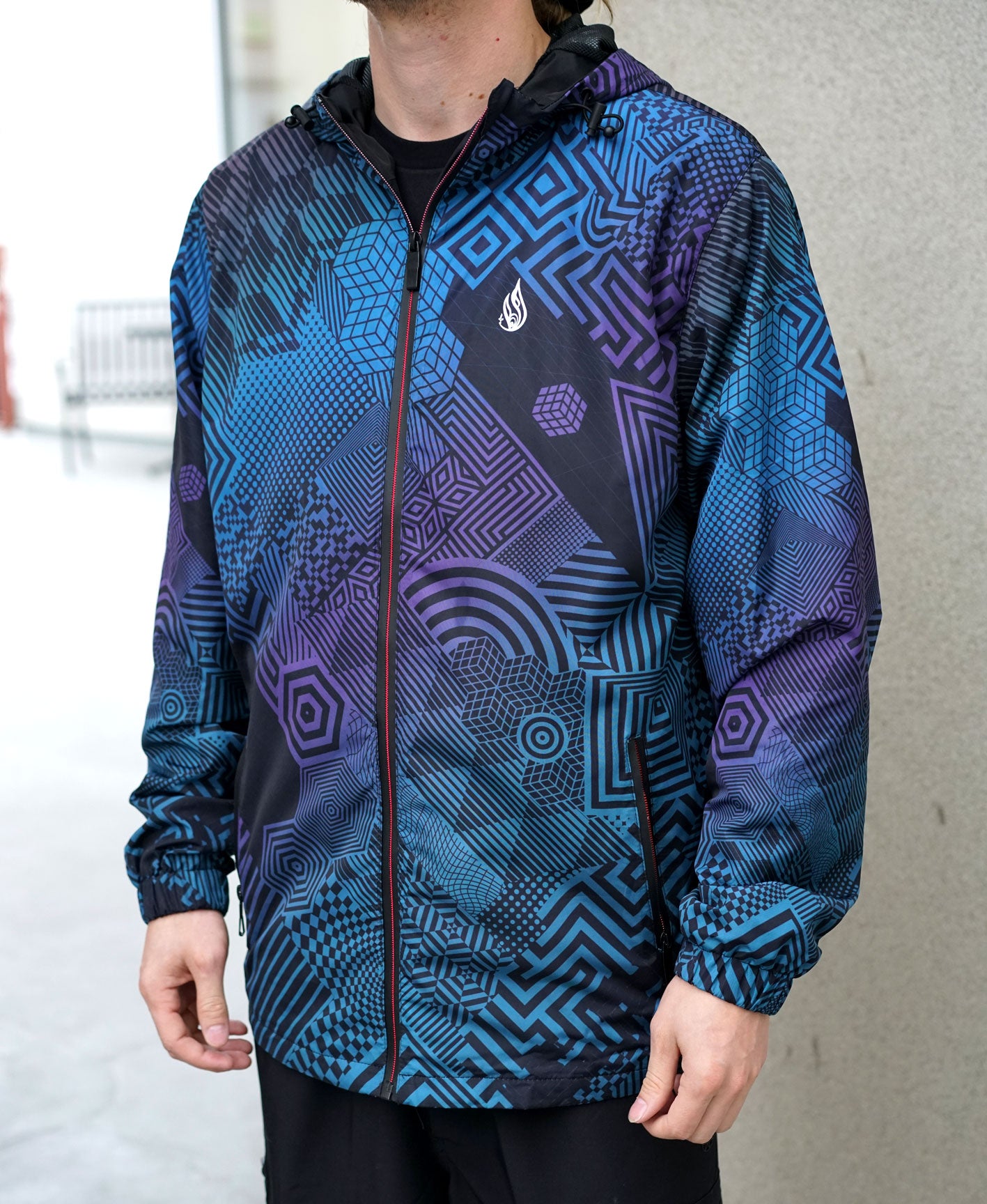 Chromatrix Windbreaker Jacket by Stephen Kruse x Corey Divine - Presale Ships August