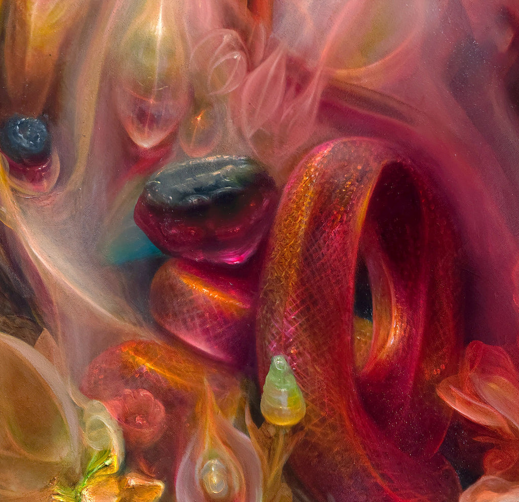 Spilling Light Around See-Through Serpentine By CT Nelson