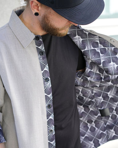 Reinforce Button Lined Down Shirt by Threyda