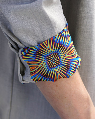 Horizon Lined Button Down Shirt by Threyda