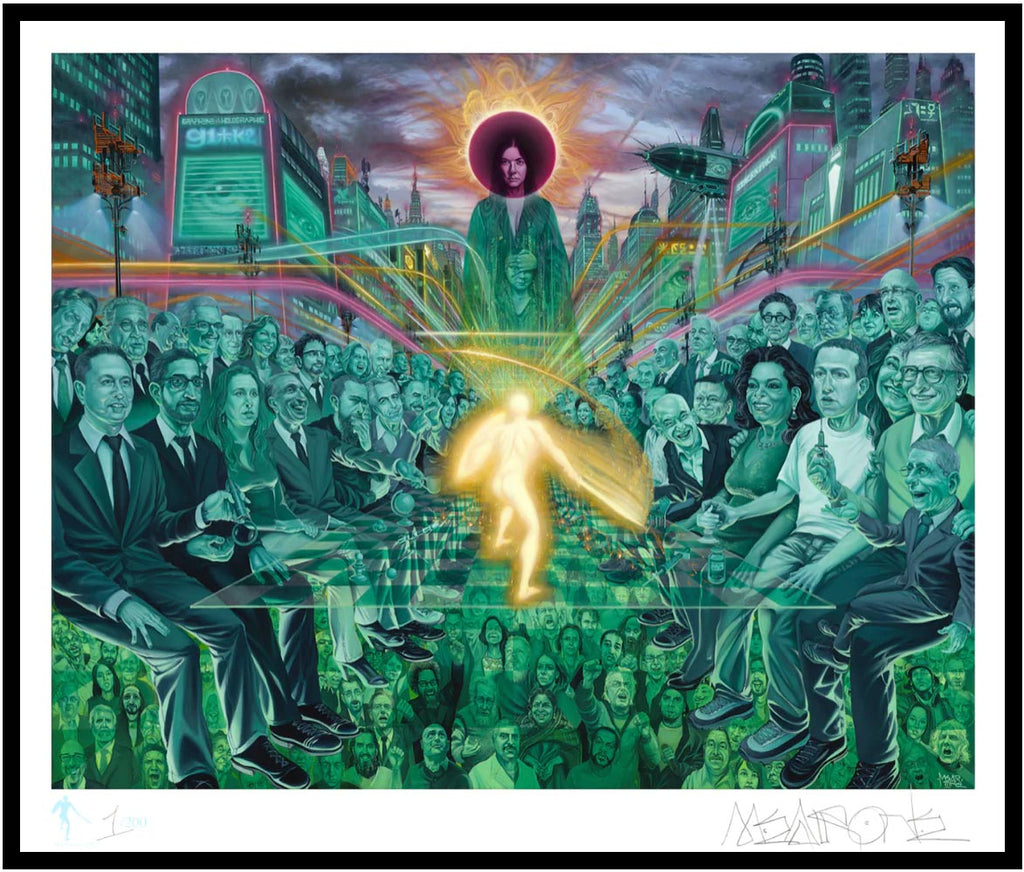 Destroy Your Illusions Signed Cotton Rag Print by Mear One