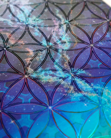 Dust To Dawn XL Embossed Holo Print by Morgan Mandala