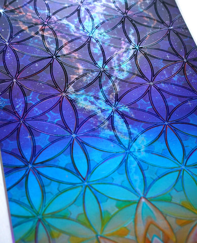 Dust To Dawn XL Embossed Holo Print by Morgan Mandala