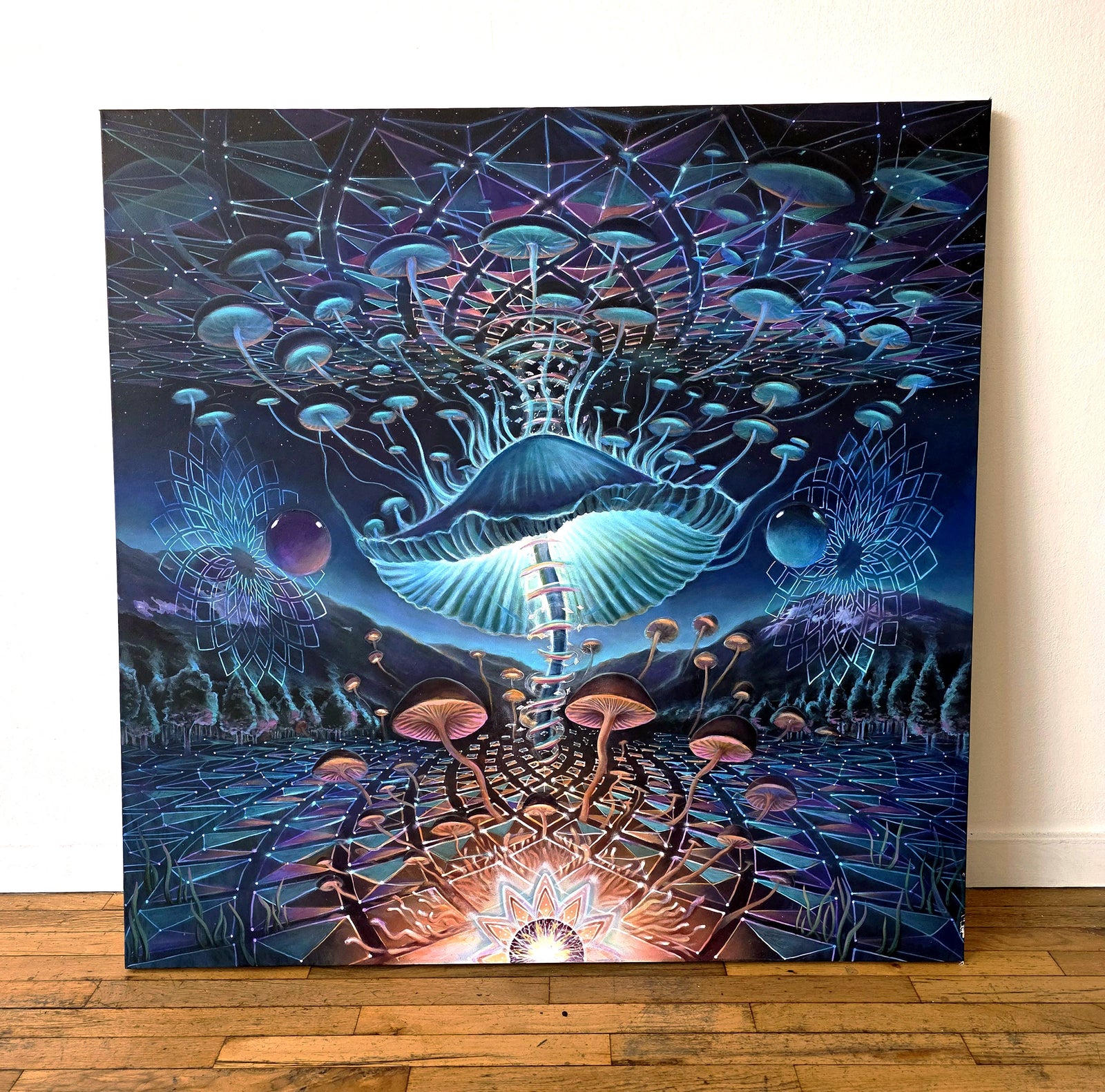 Genesis Original Painting by Morgan Mandala x Peter Westermann