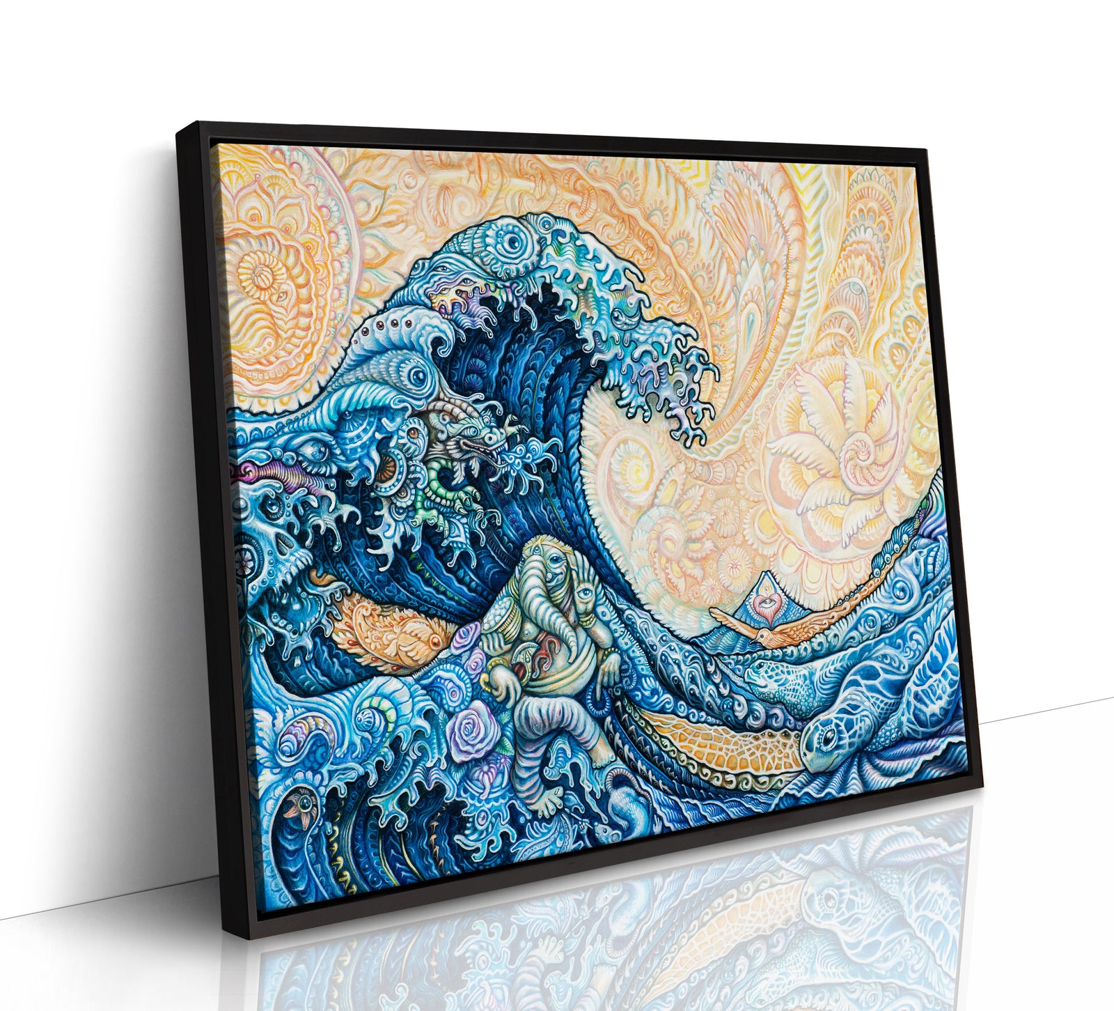 The Great Wave Stretched Canvas by Randal Roberts