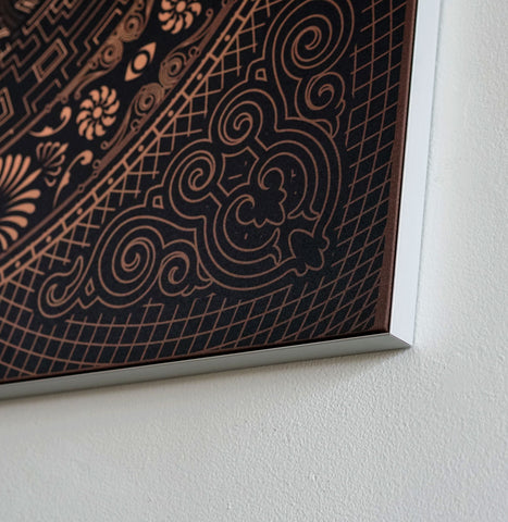 Lunar Monolith Framed Print by Mugwort Designs