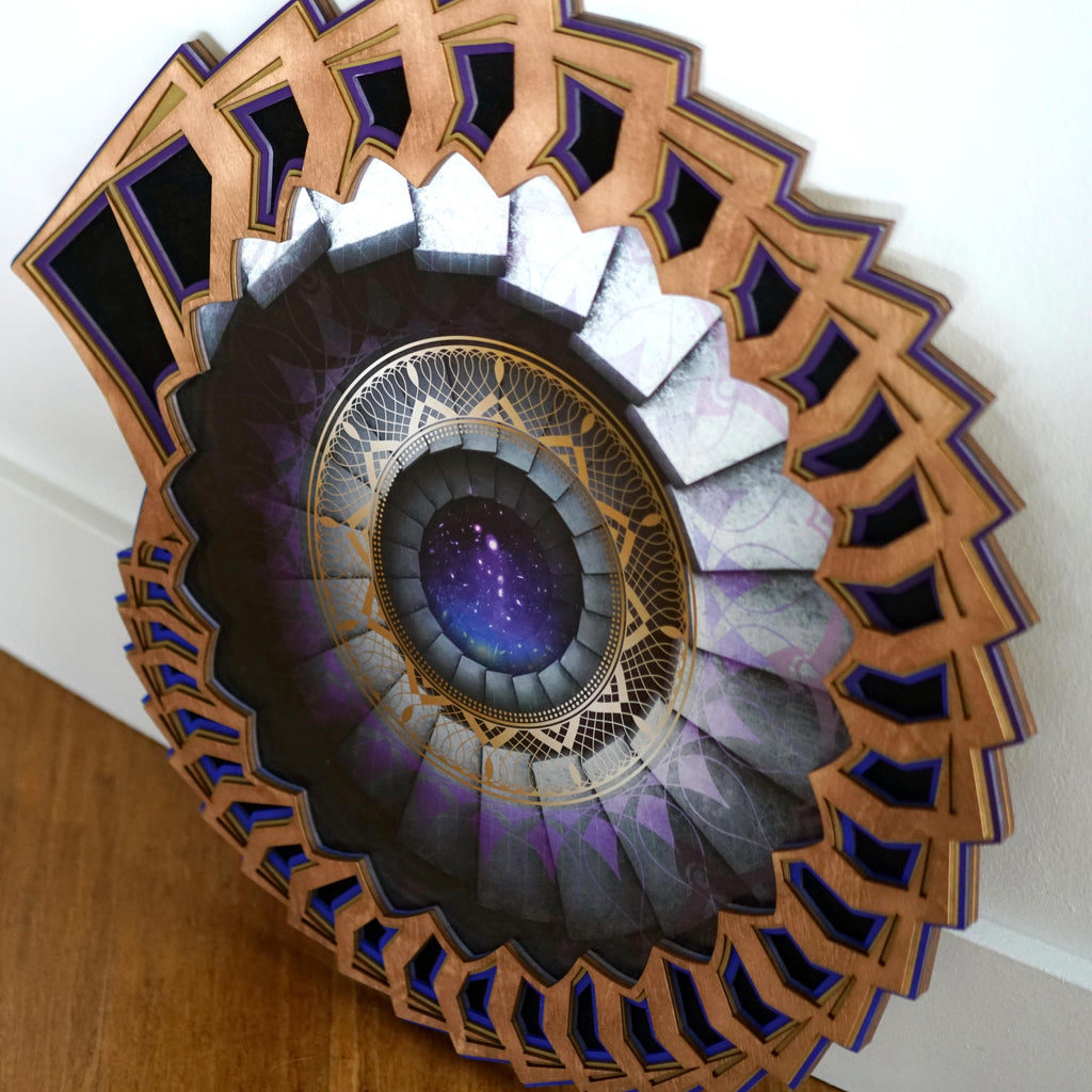 Royal Nebula Portal Lasercut Frame by Peter Westermann
