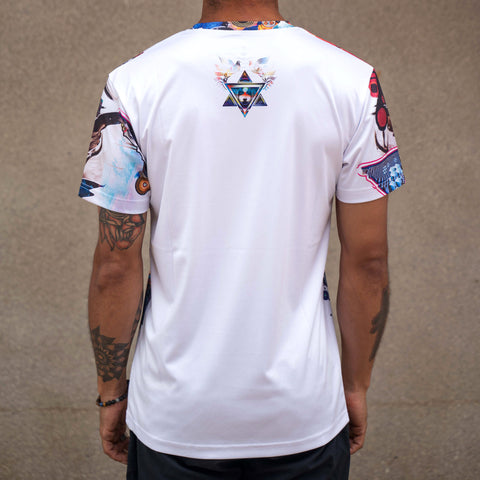 Night Rainbow Sublimation Tee by Android Jones