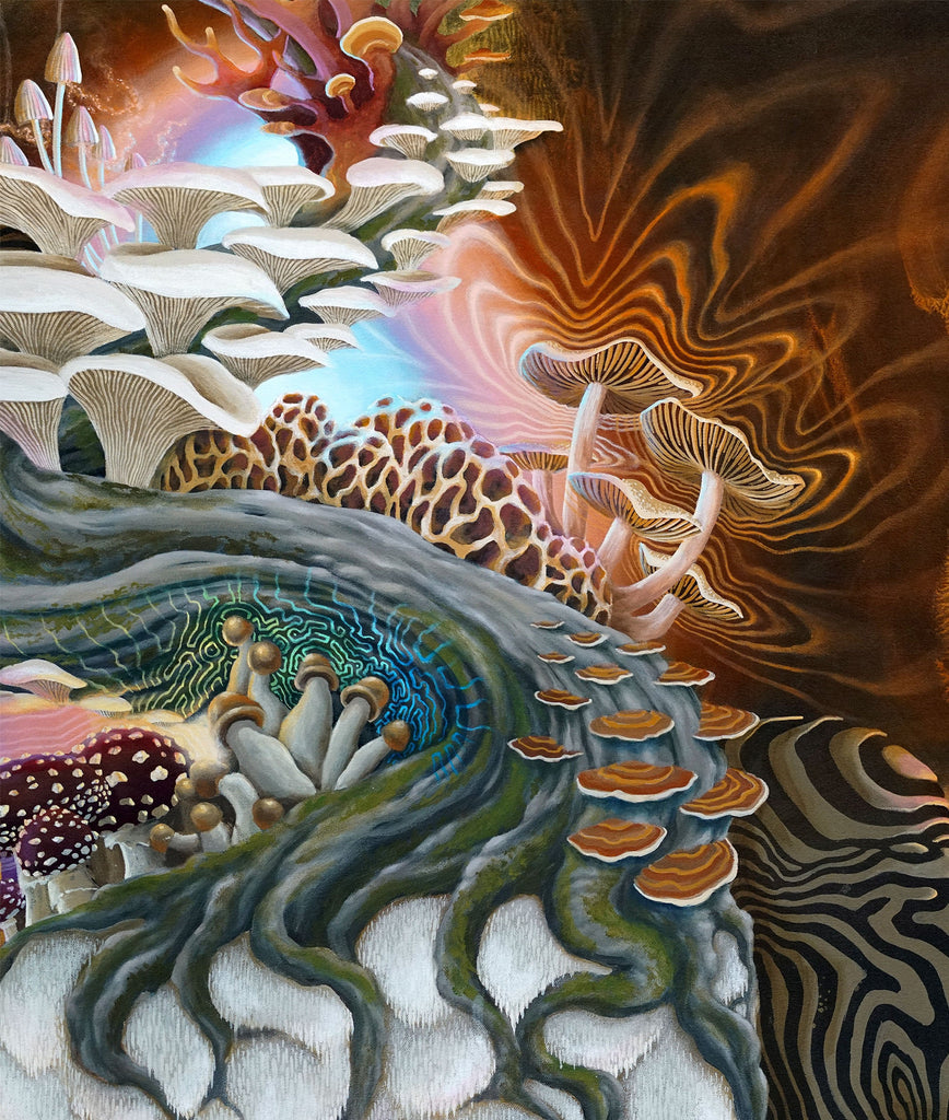 Neurogenesis Stretched Canvas by Blake Foster