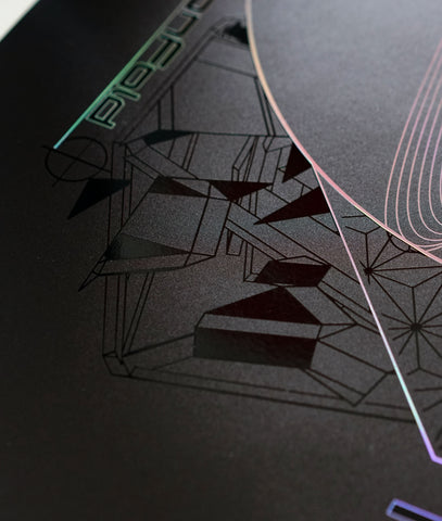 PaperWave Embossed Holo Print by Justin Totemical