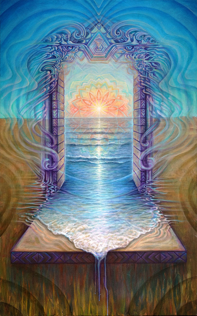 Portal De La Playa Print by Morgan Mandala