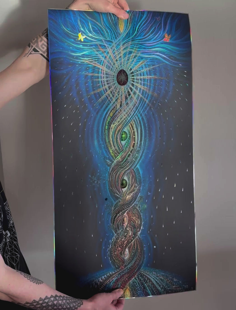 Holy Matter Embossed Holo Print by Amanda Sage