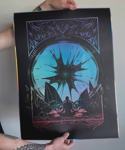 Butterfly Effect Embossed Holo Print by Justin Totemical