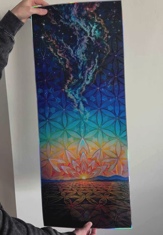 Dust To Dawn XL Embossed Holo Print by Morgan Mandala