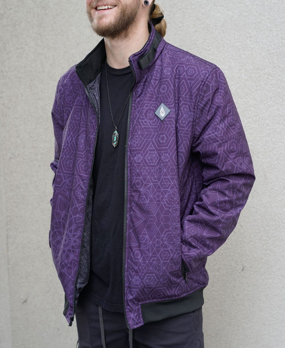 Royalty Funnel Neck Bomber by Threyda