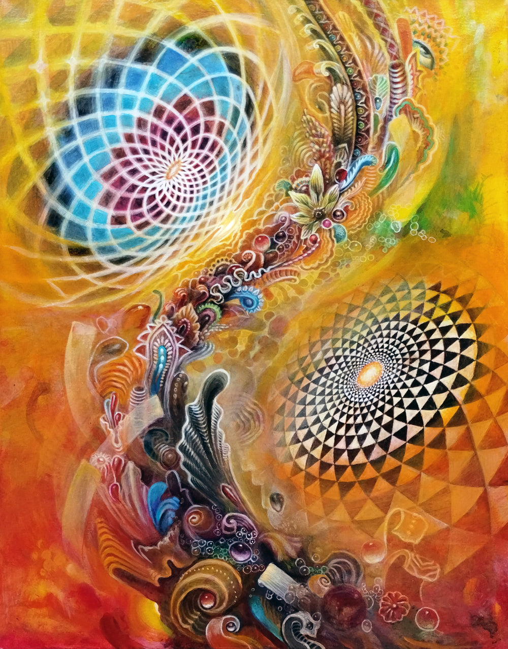 Kokoro Flow Original Painting by Randal Roberts - 48 HOUR AUCTION