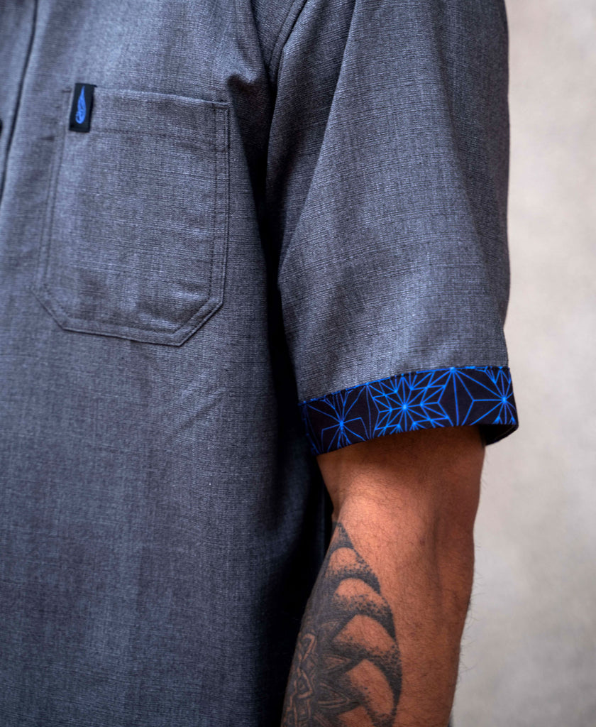 Transform Short Sleeve Button Down Shirt by Threyda