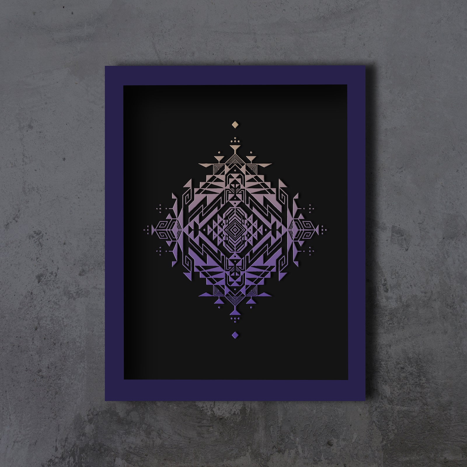 Solar Framed Embossed Print by Ben Lopez - Sunrise Edition