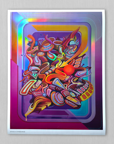 Notion Embossed Holo Embossed Print by Stephen Kruse