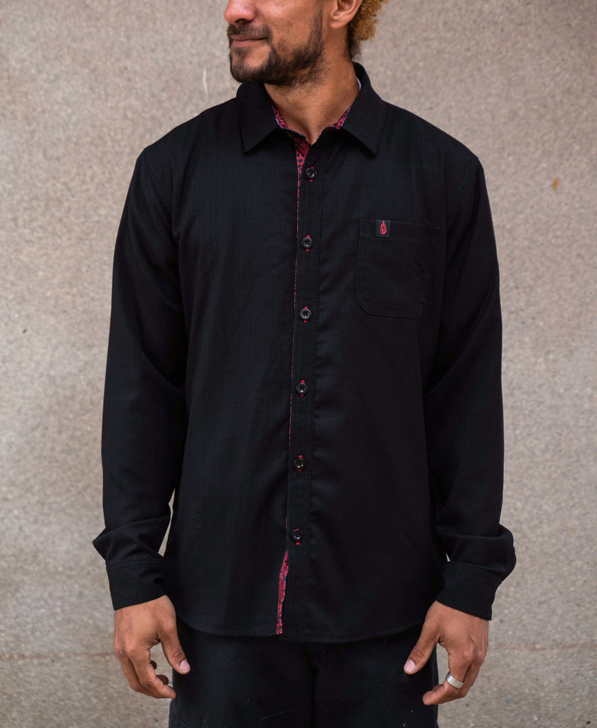 Traverse Lined Button Down Shirt by Threyda