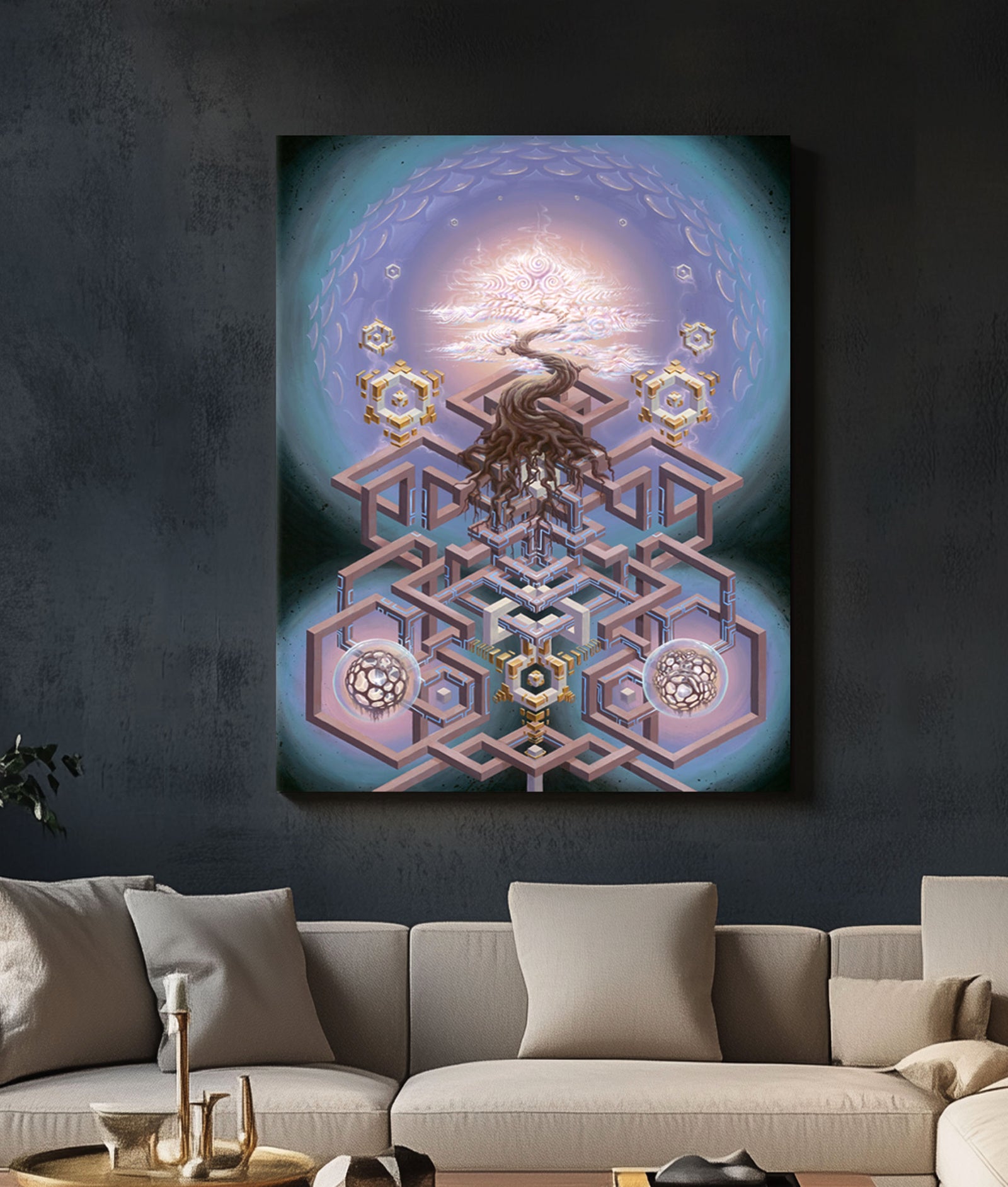 Triforma Alpha Stretched Canvas by Blake Foster x DRMWVR - 48 HOUR AUCTION