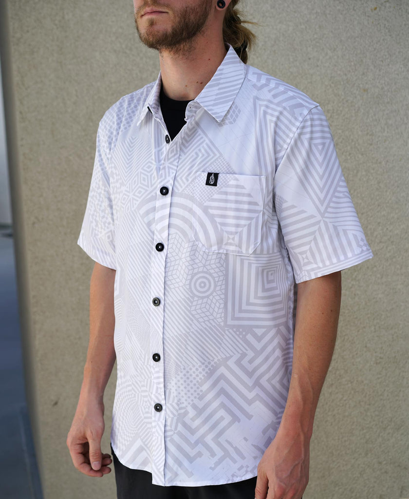 Cuboid Short Sleeve Button Down by Corey Divine