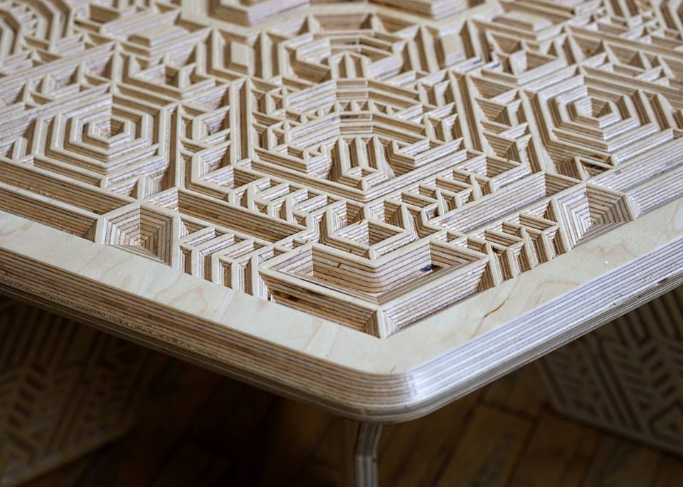 Mike Cole x Cerebral Concepts Wood Table