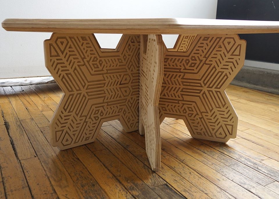 Mike Cole x Cerebral Concepts Wood Table