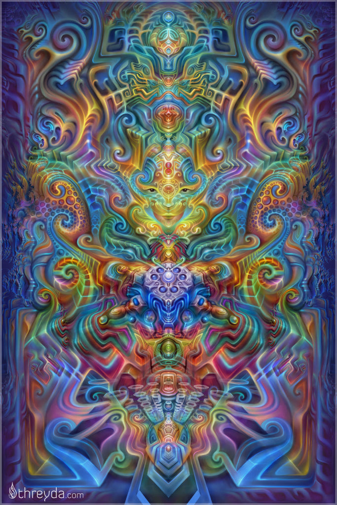 Holographic Alter by Fabian Jimenez , Art Print - Fabian Jimenez, Threyda