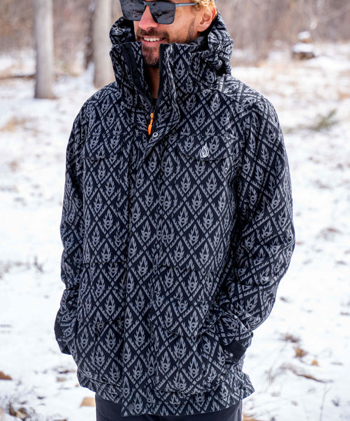 Great Turn Crown Onyx Sherpa Jacket by Alex Grey