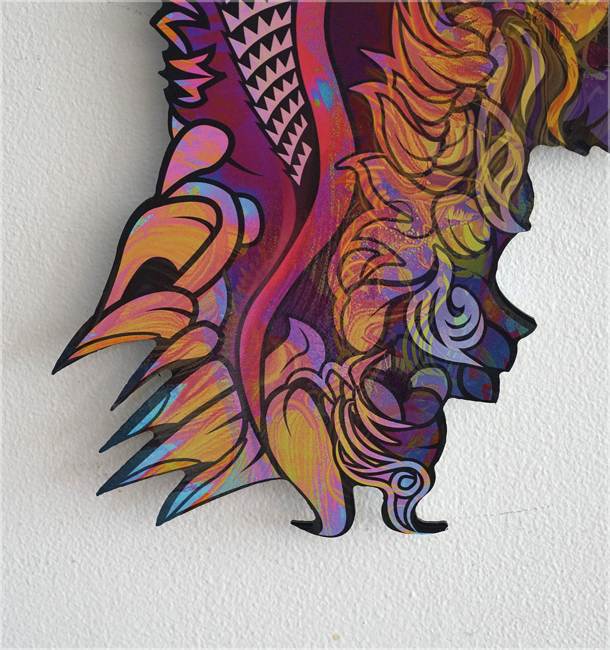 Hummingdragon Aluminum Print by Android Jones