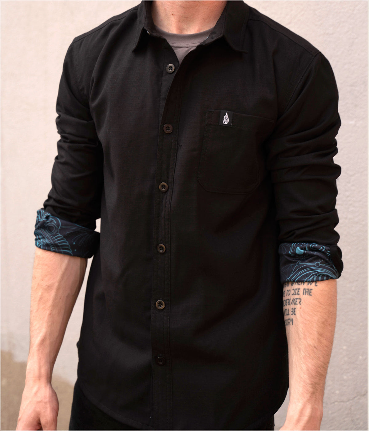 Arc Blue Button Down Shirt by Mugwort