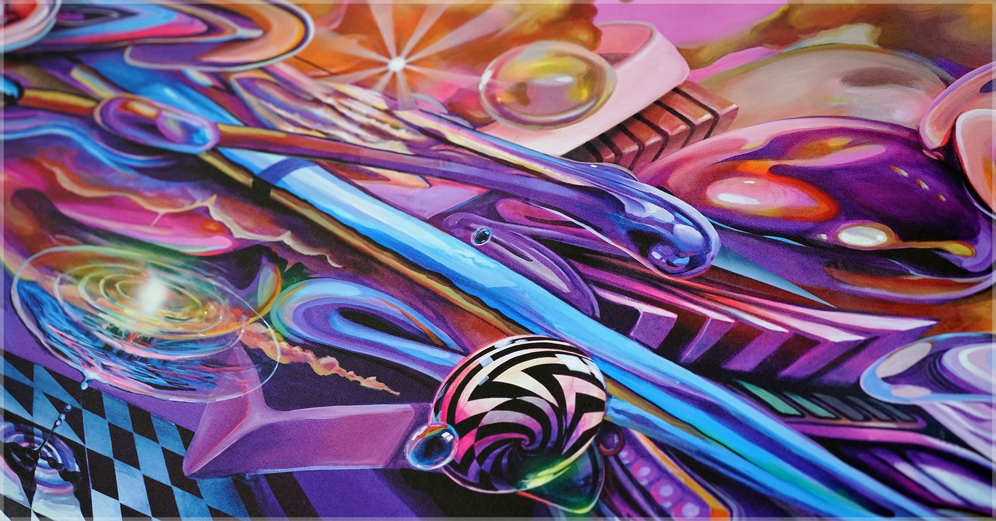 Paradigm Stretched Canvas Print by Threyda x Apex